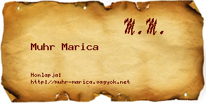 Muhr Marica névjegykártya